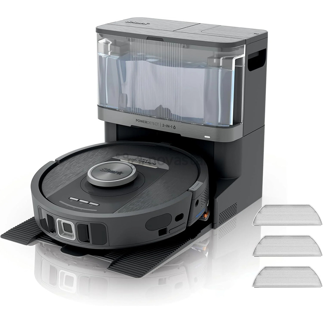 Shark PowerDetect NeverTouch, сухая и влажная уборка, черный - Робот-пылесос
