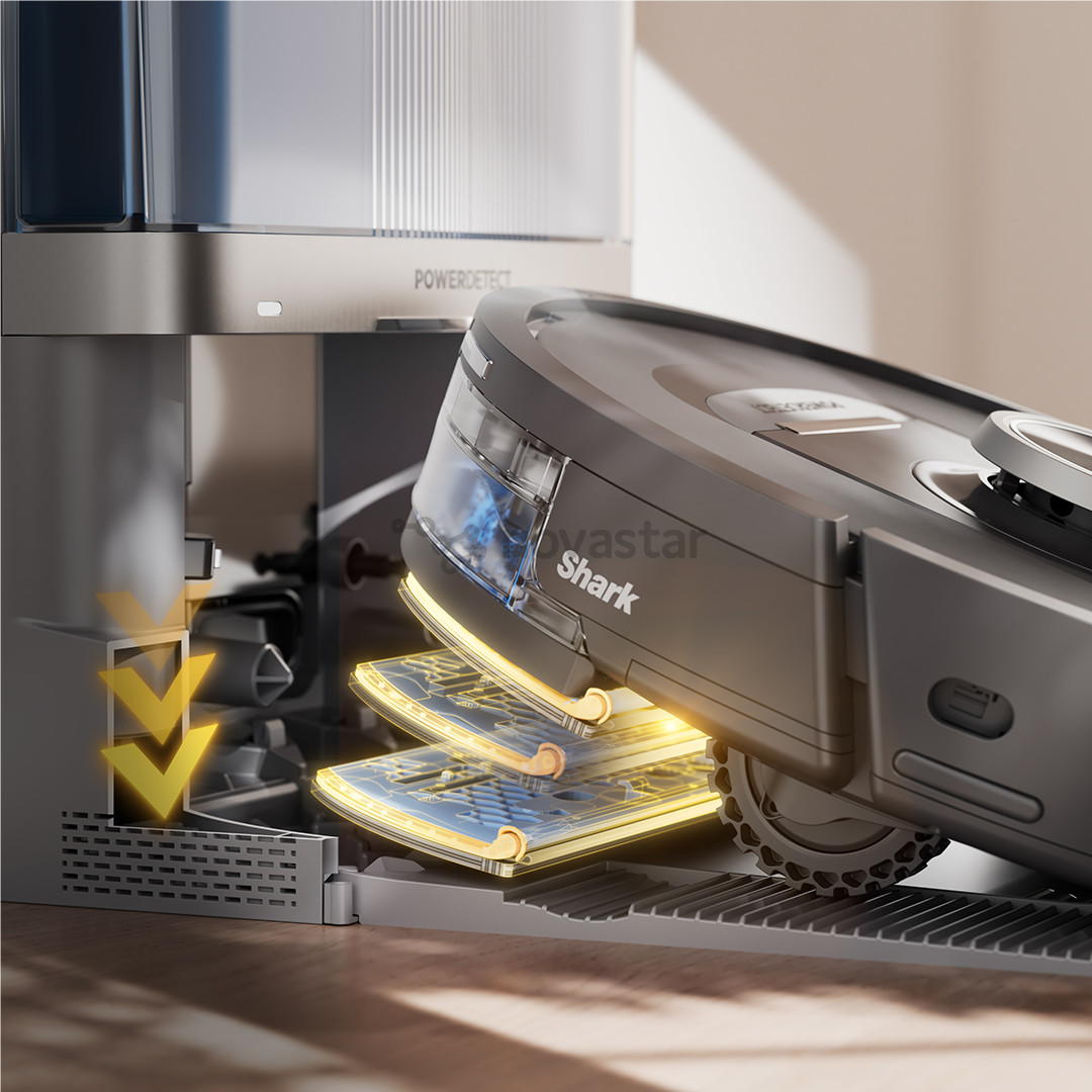 Shark PowerDetect NeverTouch, сухая и влажная уборка, черный - Робот-пылесос