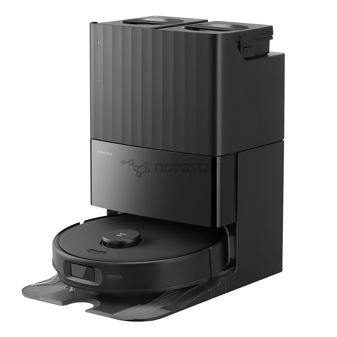 Roborock Q Revo Edge 5V1, wet & dry, juodas - Dulkių siurblys robotas