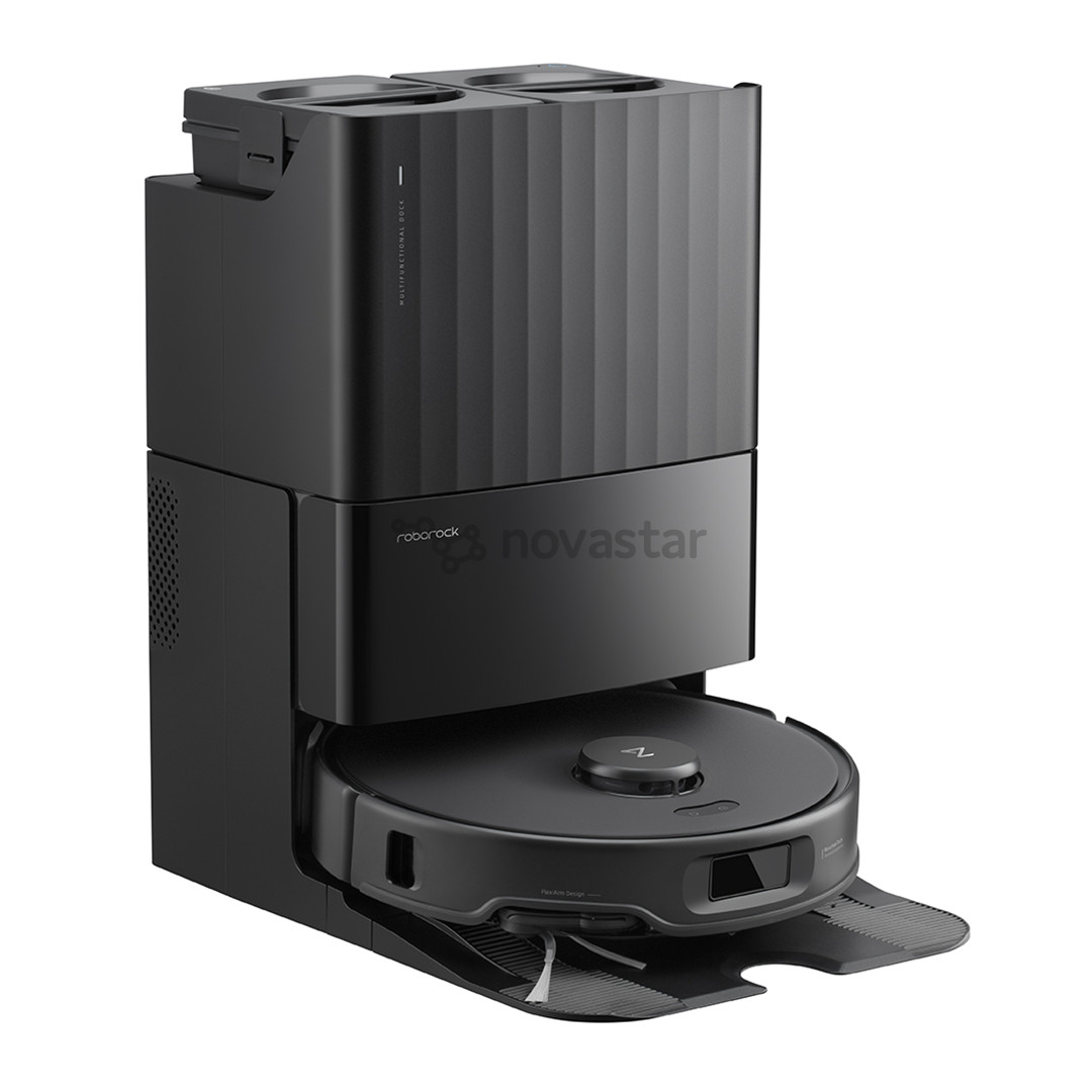 Roborock Q Revo Edge 5V1, wet & dry, juodas - Dulkių siurblys robotas