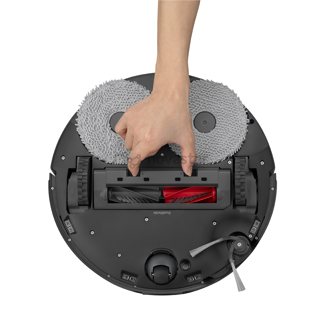 Roborock Q Revo Edge 5V1, wet & dry, juodas - Dulkių siurblys robotas