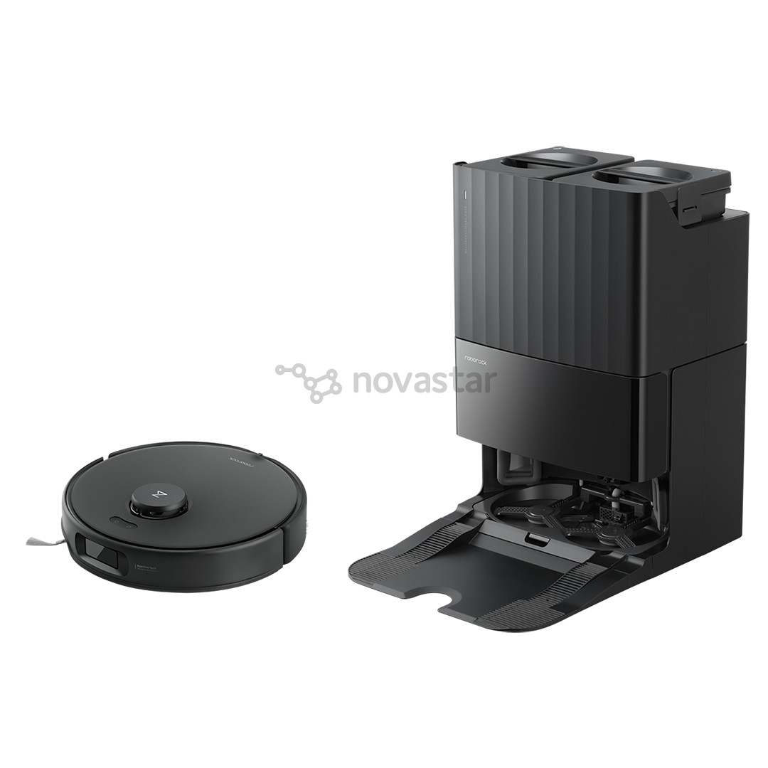 Roborock Q Revo Edge 5V1, wet & dry, juodas - Dulkių siurblys robotas