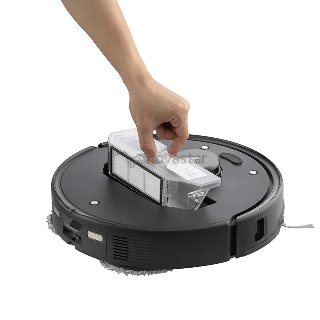 Roborock Q Revo Edge 5V1, wet & dry, juodas - Dulkių siurblys robotas