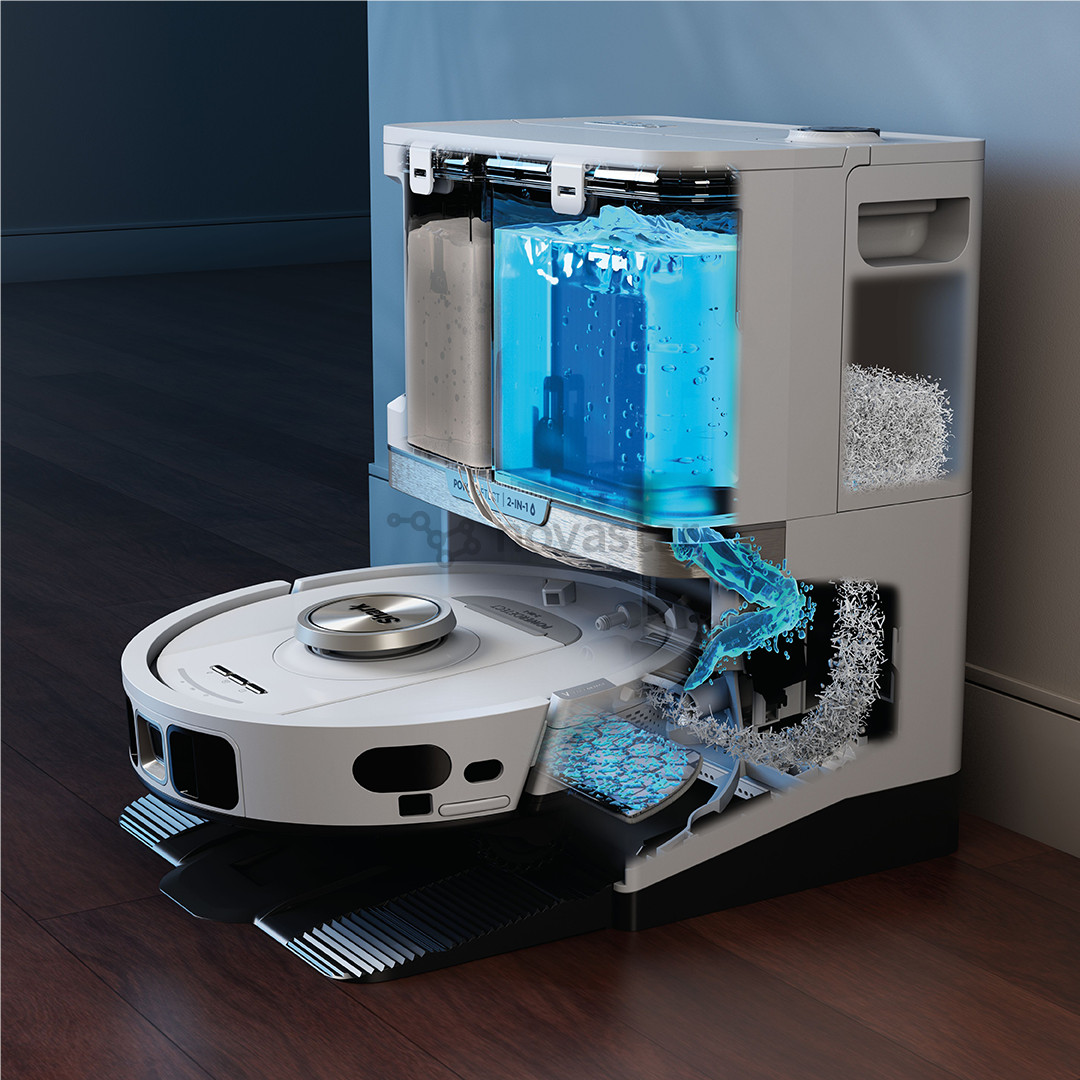 Shark PowerDetect NeverTouch Pro, сухая и влажная уборка, белый - Робот-пылесос