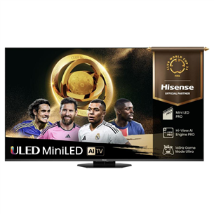 Hisense U8Q, 55'', 4K UHD, ULED, Mini LED, black - TV 55U8Q