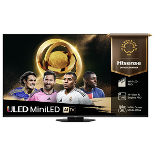 Hisense U8Q, 65'', 4K UHD, ULED, Mini LED, black - TV 65U8Q