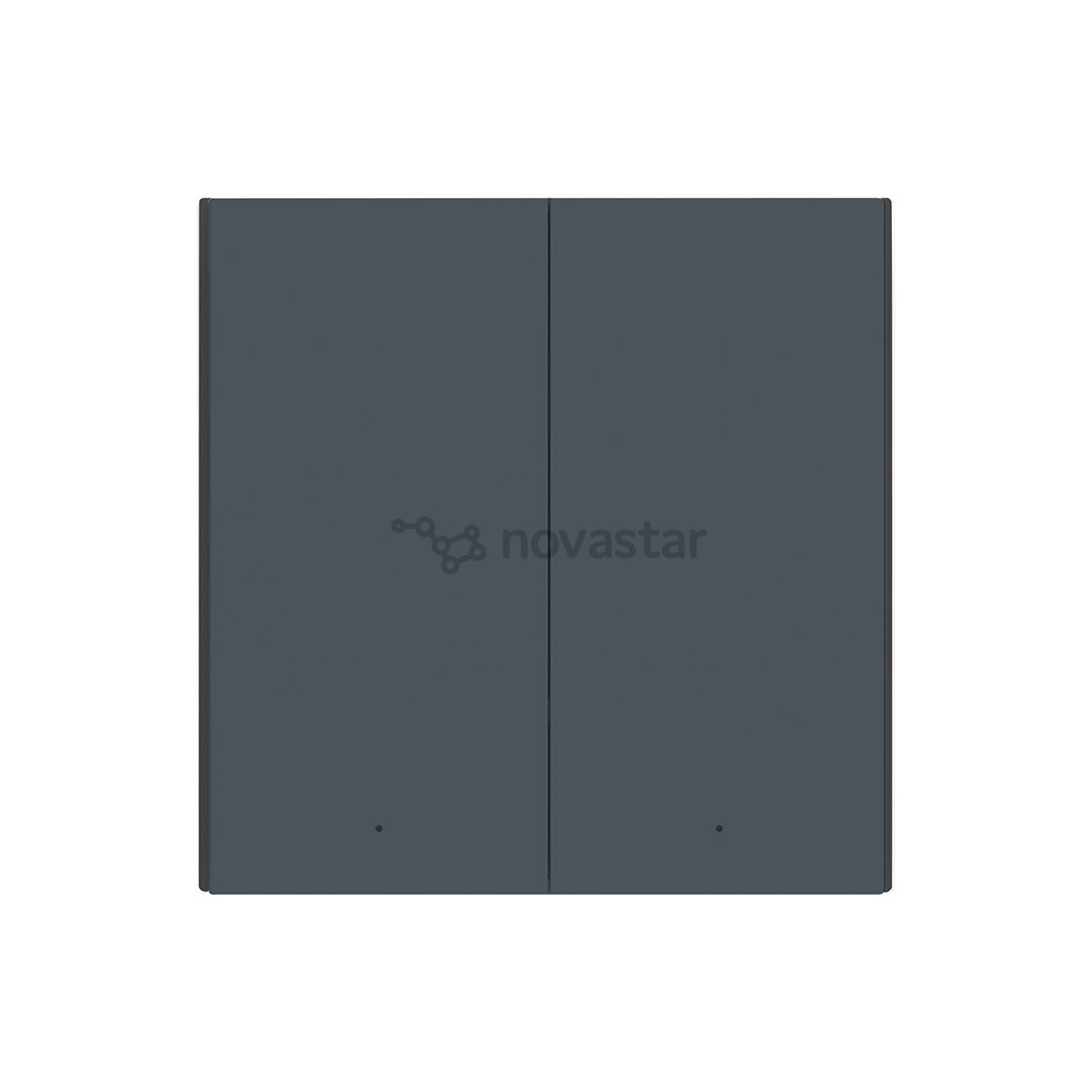 Aqara Smart Wall Switch H1, no neutral, double rocker, gray - Smart wall switch