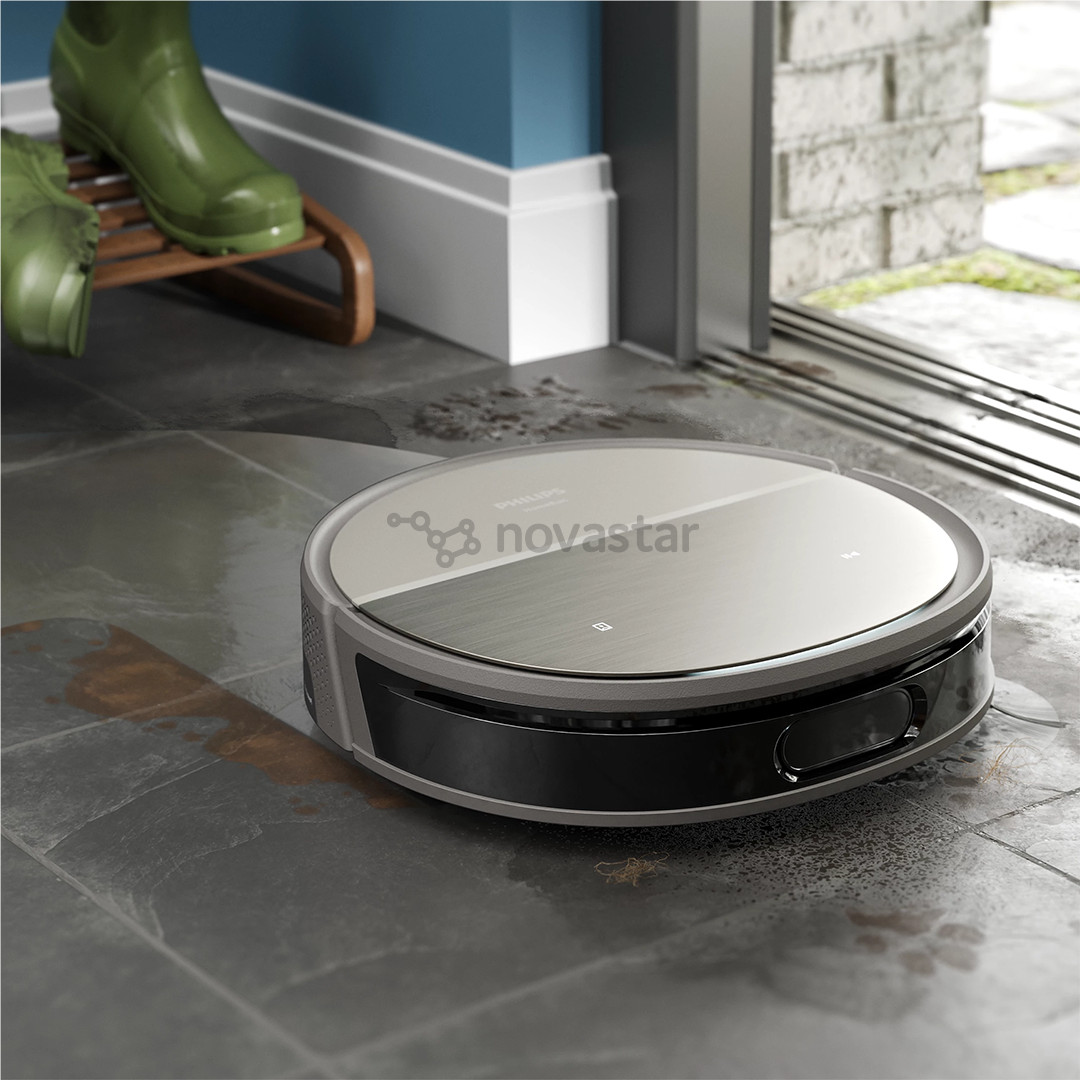 Philips HomeRun 9000 series, wet & dry, pilkas - Dulkių siurblys robotas