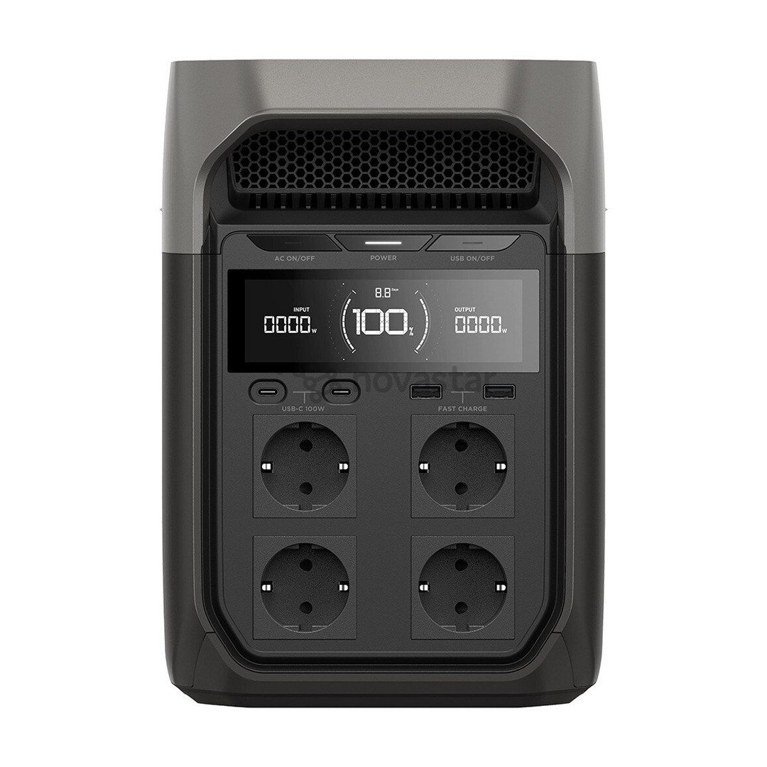 EcoFlow Delta 3, 1024 Wh, pilkas - Maitinimo šaltinis