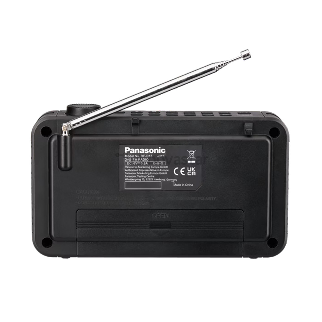 Panasonic RF-D15, FM, DAB+, Bluetooth, juodas - Radijas