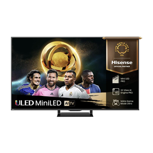 Hisense U7Q PRO, 75'', 4K UHD, ULED, Mini LED, черный - Телевизор 75U7QPRO