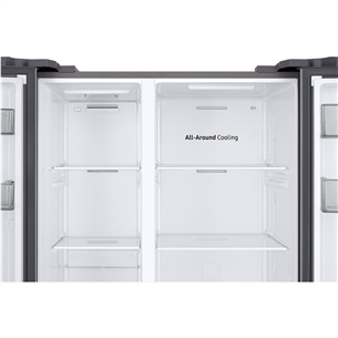 Samsung, NoFrost, 583 L, height 178 cm, silver - SBS šaldytuvas