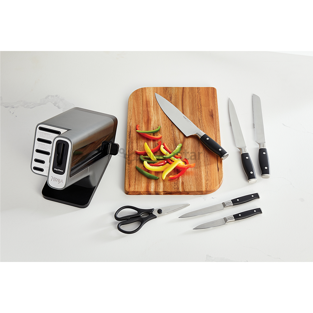 Ninja Foodi StaySharp, 6-piece set - Peilių rinkinys su galąstuvu