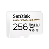 SanDisk High Endurance, MicroSDXC, 256 ГБ, белый - Карта памяти