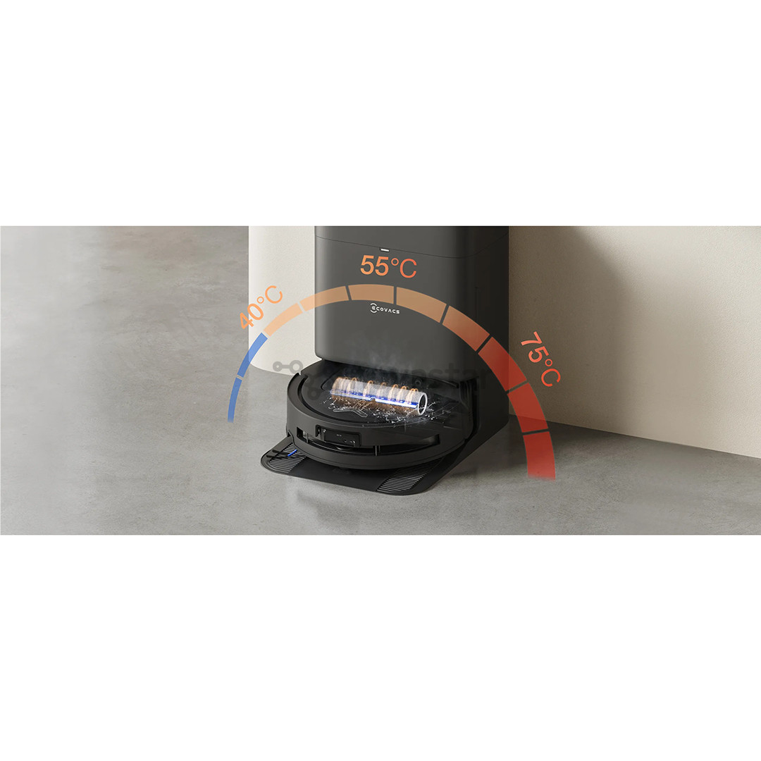 Ecovacs Deebot T80 Omni, wet & dry, juodas - Dulkių siurblys robotas