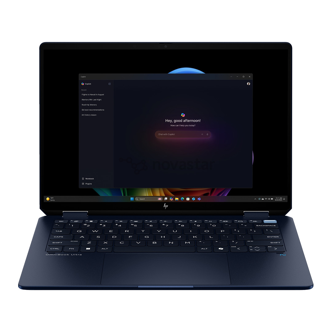 HP OmniBook Ultra Flip, 14'', OLED, 3K, 120 Гц, Ultra 5, 16 ГБ, 512 ГБ, ENG, синий - Ноутбук