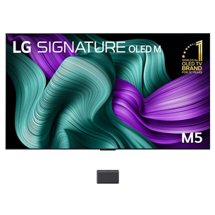 LG Signature OLED Evo AI M5, 97'', 4K UHD, OLED, juodas - Televizorius OLED97M59LA.AEU