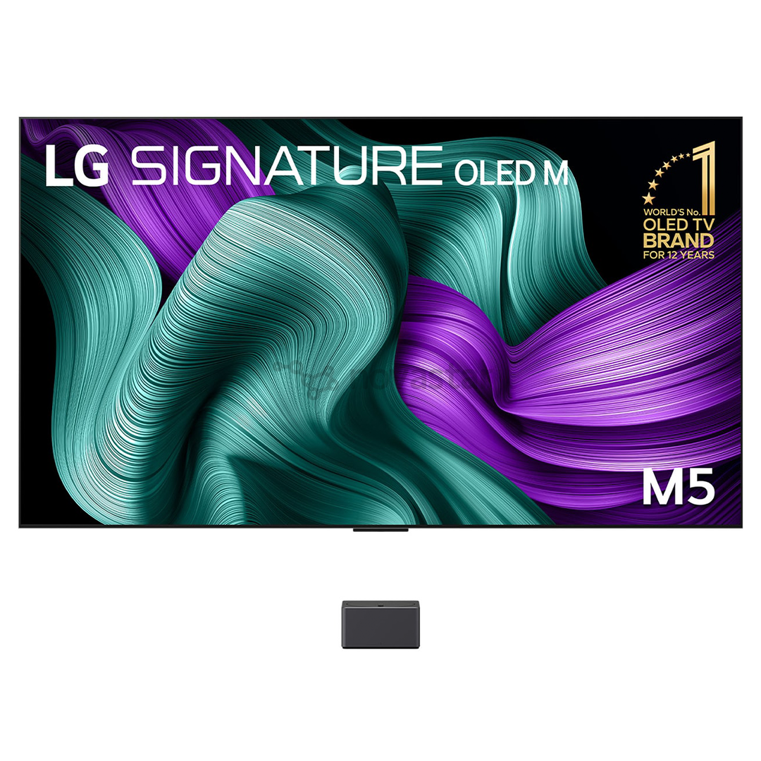 LG Signature OLED Evo AI M5, 97'', 4K UHD, OLED, juodas - Televizorius