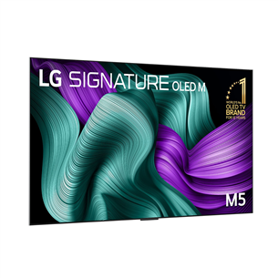 LG Signature OLED Evo AI M5, 97'', 4K UHD, OLED, juodas - Televizorius