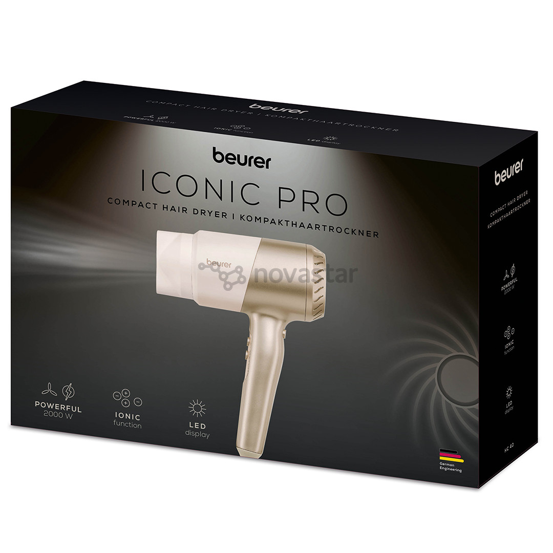 Beurer Iconic Pro, 2000 W, smėlio spalvos - Plaukų džiovintuvas
