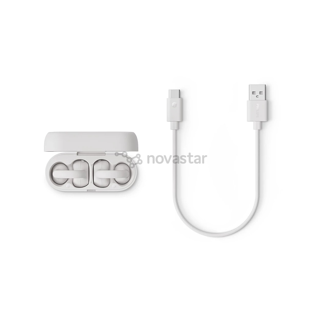 Philips TAQ2000, baltos - Belaidės ausinės