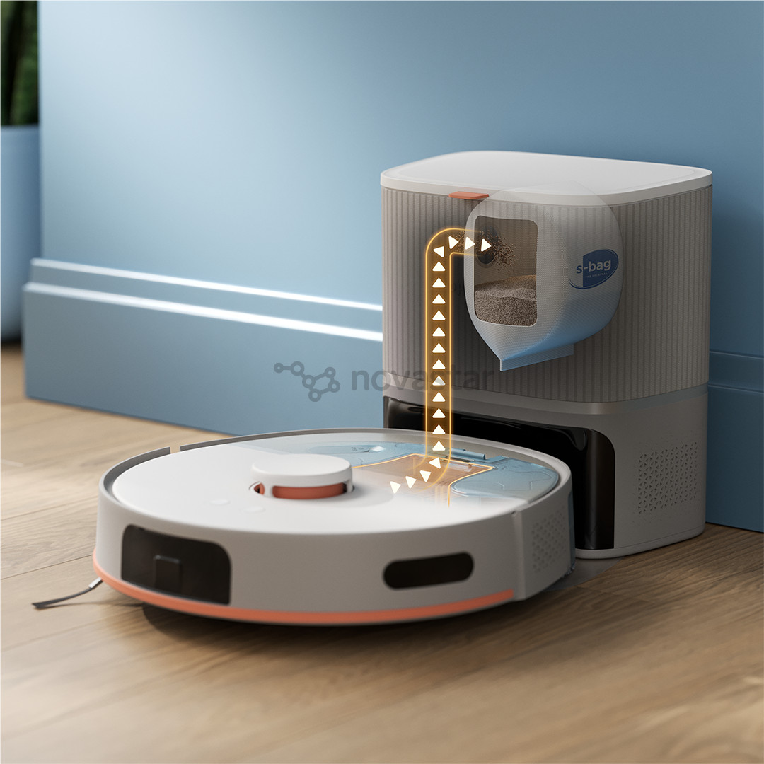 Philips HomeRun 5000 Series, Wet & Dry, smėlio spalvos - Dulkių siurblys robotas