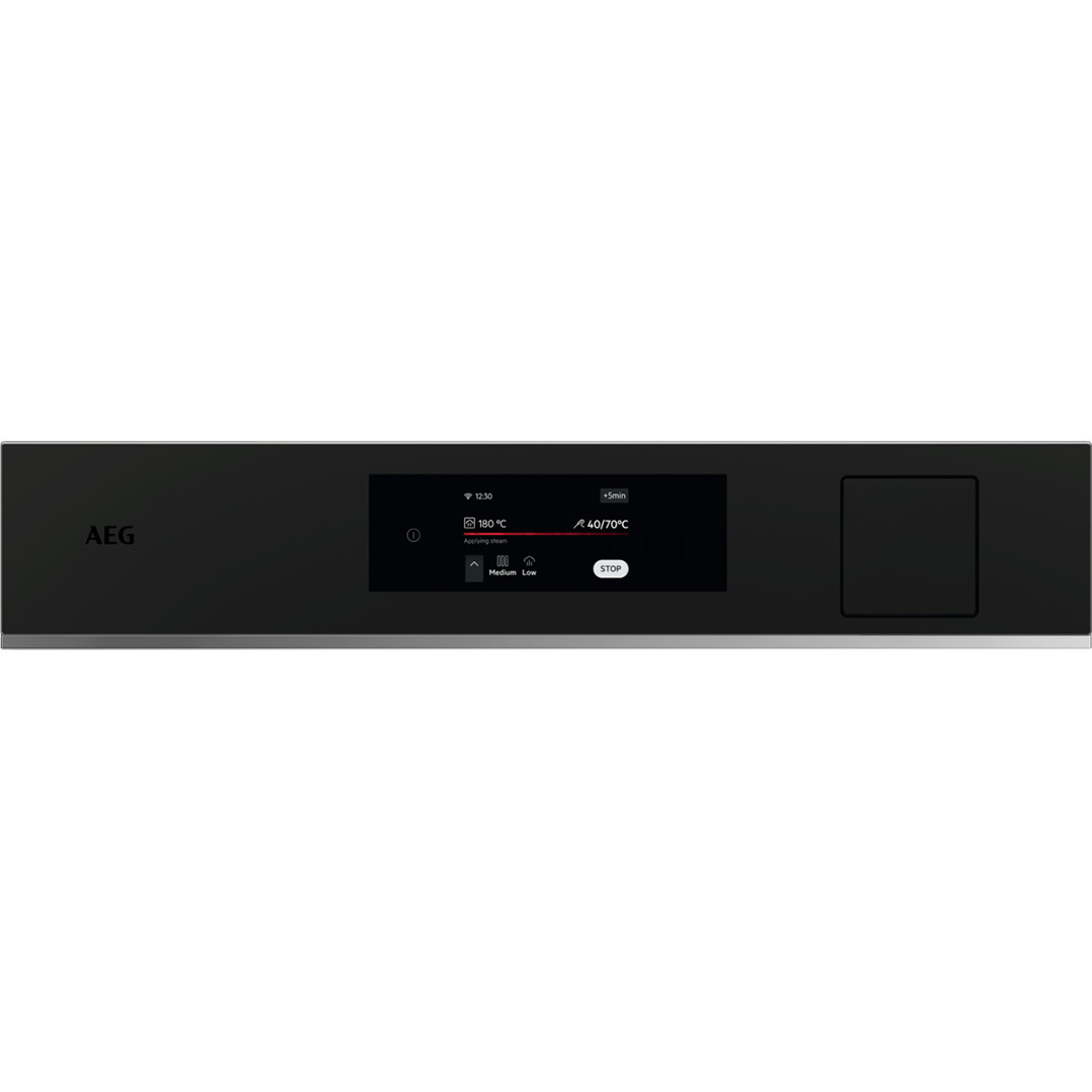AEG 8000 Series Meal Assist, 70 л, черный - Интегрируемый паровой духовой шкаф