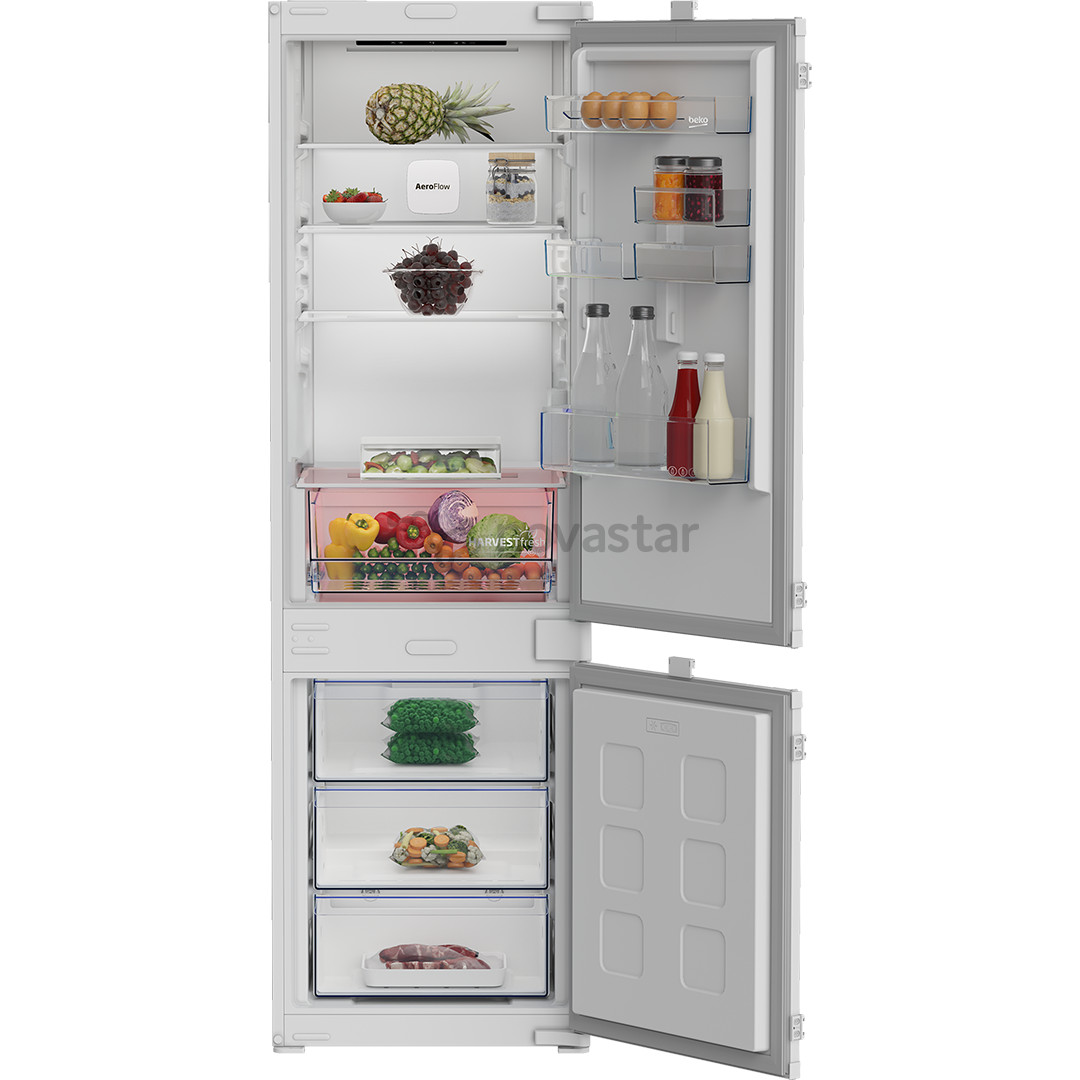 Beko, Nofrost, 270 L, height 178 cm - Built-in refrigerator