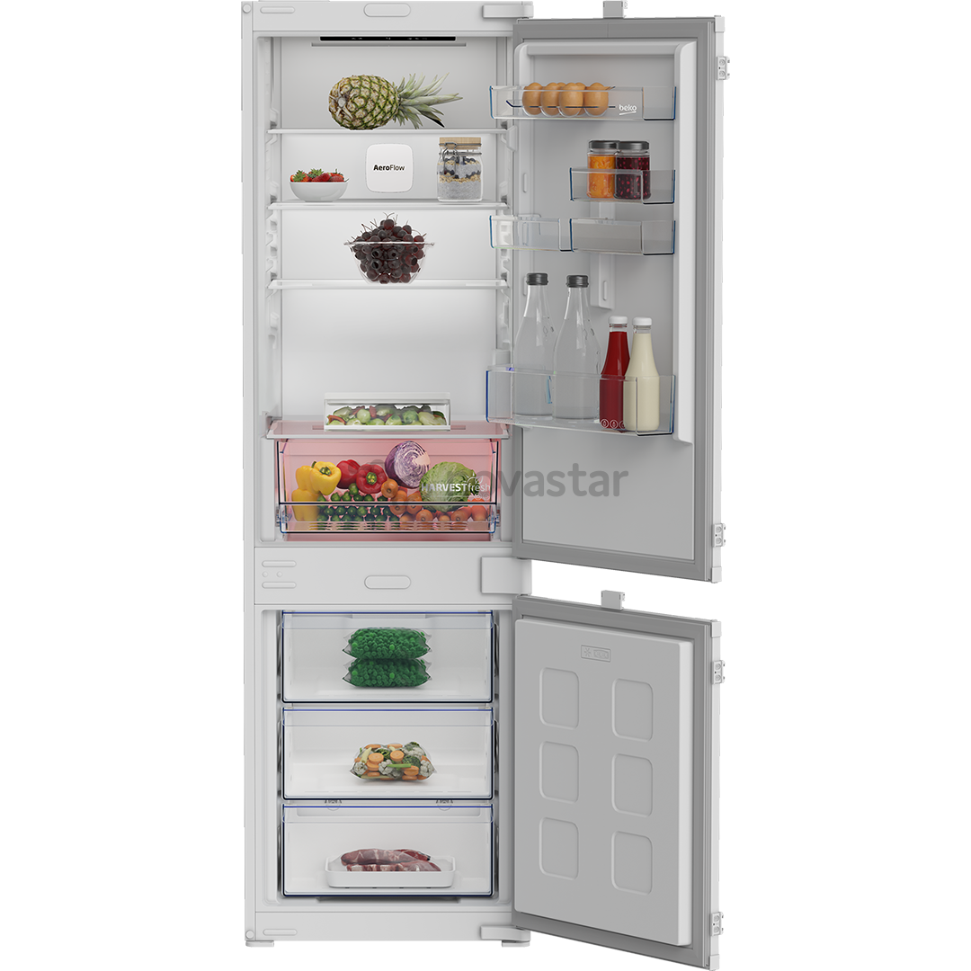 Beko, Nofrost, 270 L, aukštis 178 cm - Įmontuojamas šaldytuvas
