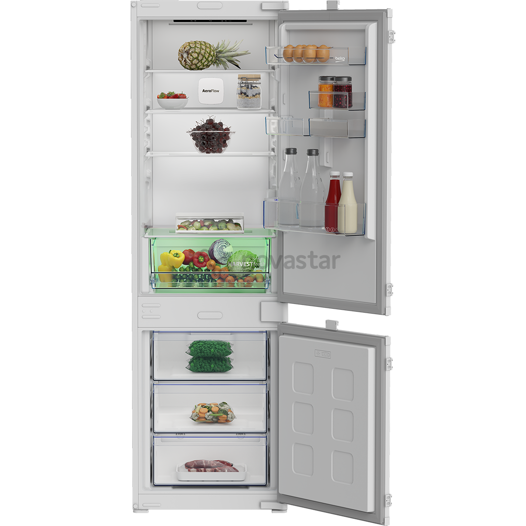 Beko, Nofrost, 270 L, aukštis 178 cm - Įmontuojamas šaldytuvas