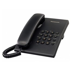 Laidinis telefonas Panasonic KXTS500FXB, Black