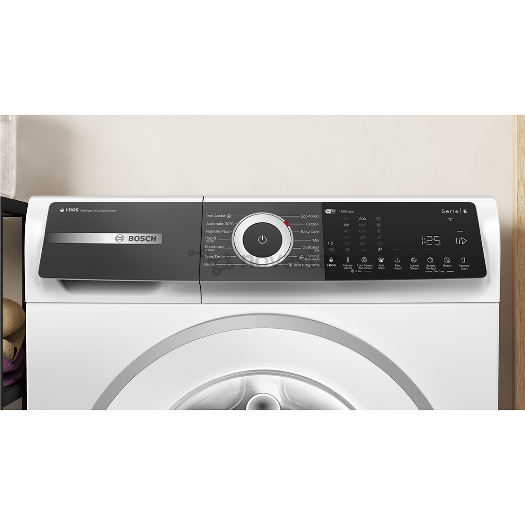 Bosch Series 6, 10 kg, gylis 59 cm, 1600 aps./min. - Skalbimo mašina