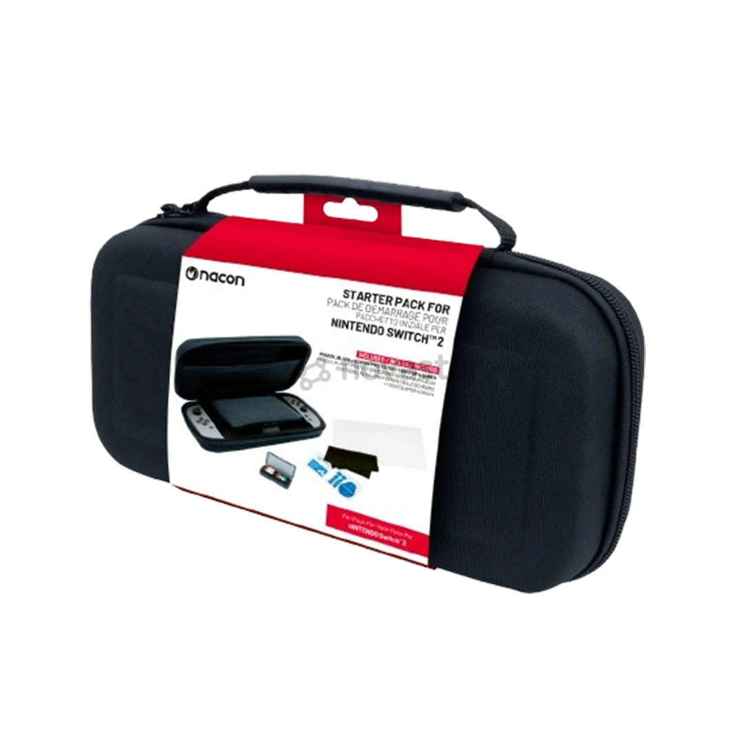 Nacon Starter Pack, Nintendo Switch 2, juodas - Dėklas + ekrano apsauginis stiklas