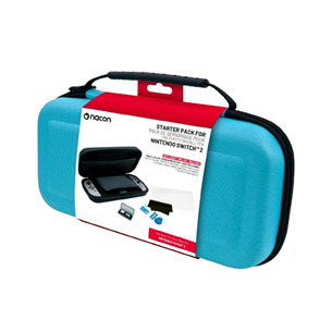 Nacon Starter Pack, Nintendo Switch 2, mėlynas - Dėklas + ekrano apsauginis stiklas 3665962028348