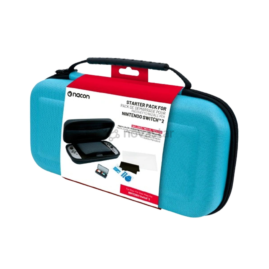 Nacon Starter Pack, Nintendo Switch 2, mėlynas - Dėklas + ekrano apsauginis stiklas