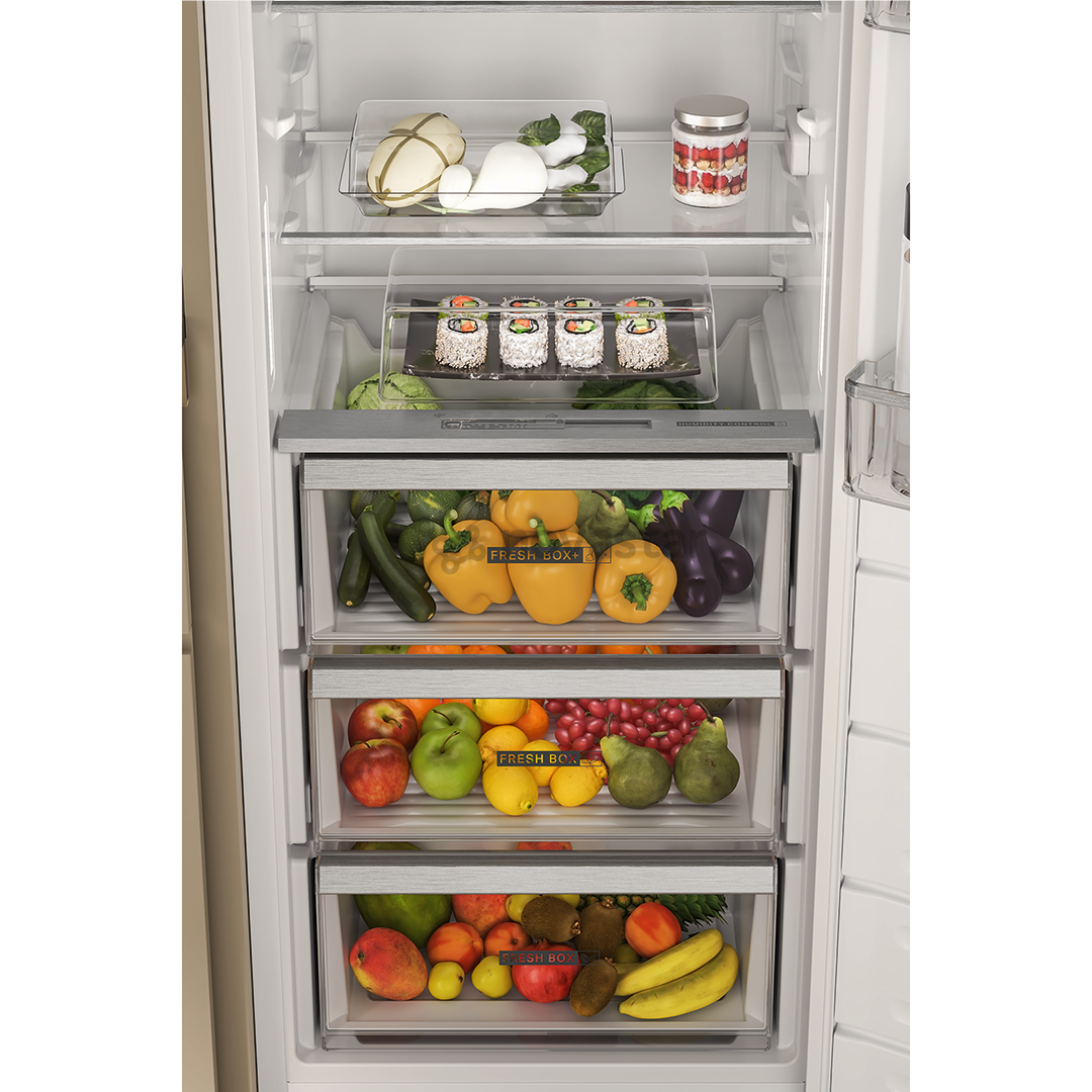 Whirlpool, 306 л, высота 177 cм - Интегрируемый холодильный шкаф