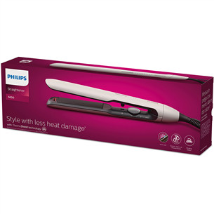Philips 5000 Series, white - Hair straightener