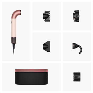 Dyson Supersonic r, Straight+Wavy, Ceramic pink/Rose gold, rožinis - Plaukų džiovintuvas