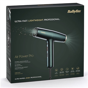 Babyliss Air Power Pro, 1700 W, žalias - Plaukų džiovintuvas