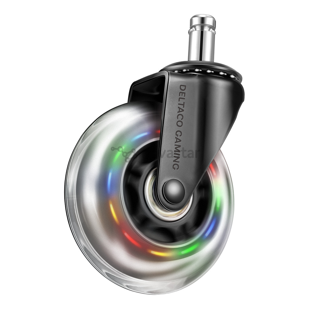 Deltaco GAM-141, 5 vnt., spalvoti - Gumuoti ratukai žaidimų kėdei