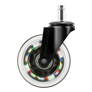 Deltaco GAM-141, 5 pcs, color - Rubber wheels for gaming chair