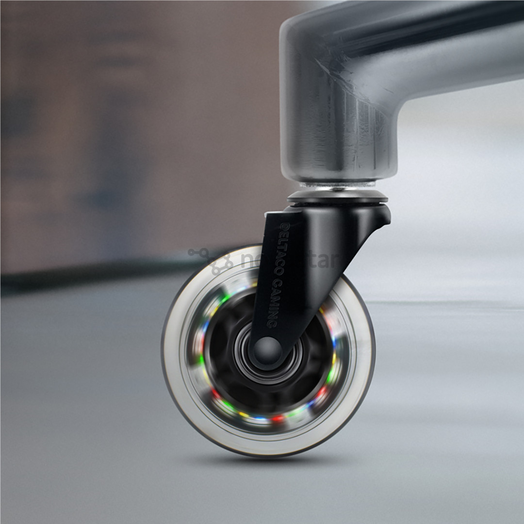 Deltaco GAM-141, 5 vnt., spalvoti - Gumuoti ratukai žaidimų kėdei