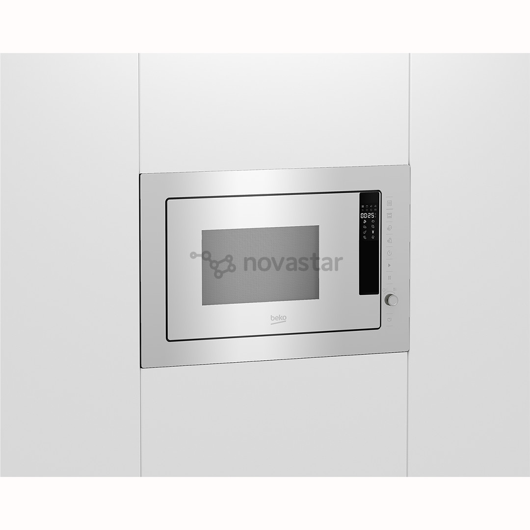 Beko, 25 L, 1450 W, balta - Įmontuojama mikrobangų krosnelė su griliu