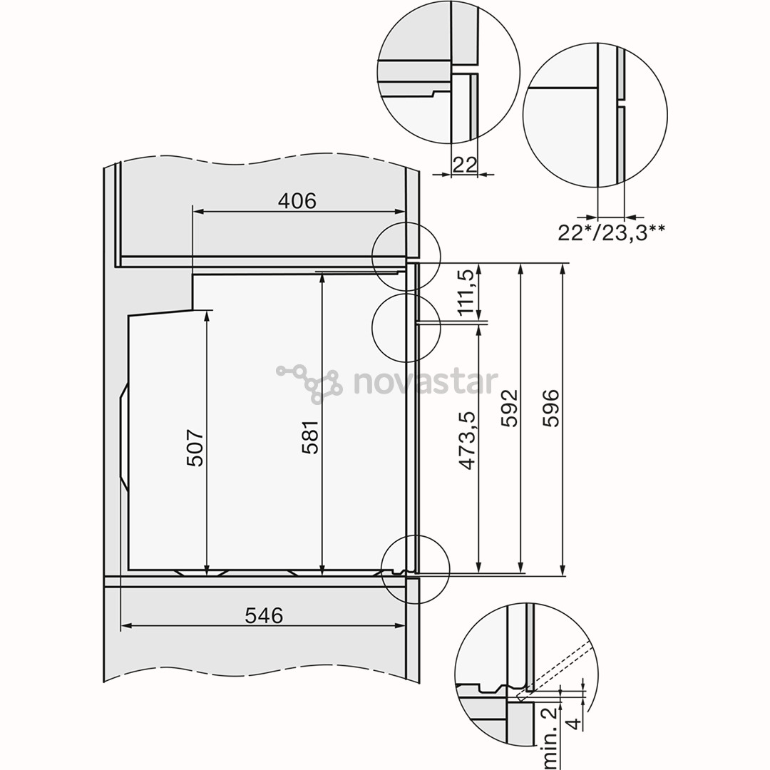 Miele, 76 L, pirolizė, juoda - Įmontuojama orkaitė