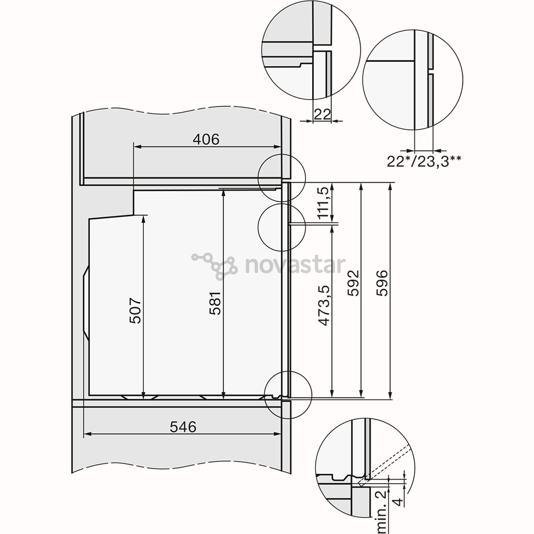 Miele, 76 L, pirolizė, juoda - Įmontuojama orkaitė