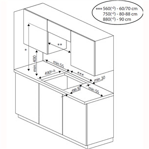 Beko, plotis 58 cm, balta - Įmontuojama indukcinė kaitlentė