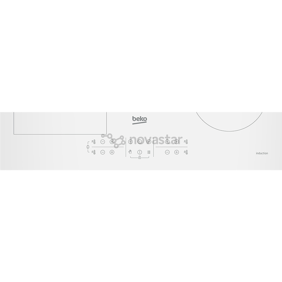 Beko, plotis 58 cm, balta - Įmontuojama indukcinė kaitlentė