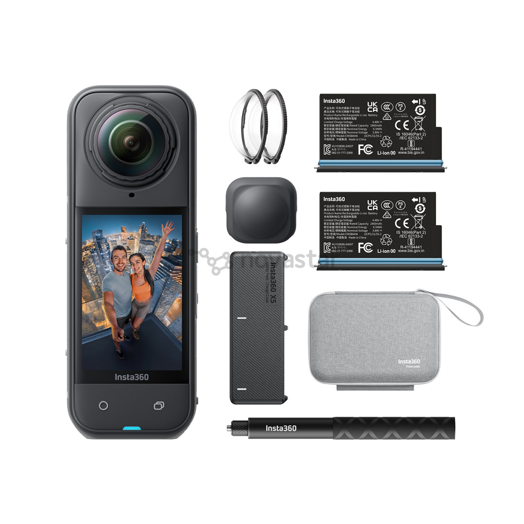 Insta360 X5 Essential Bundle, 8K, 360º, чёрный - Экшн-камера