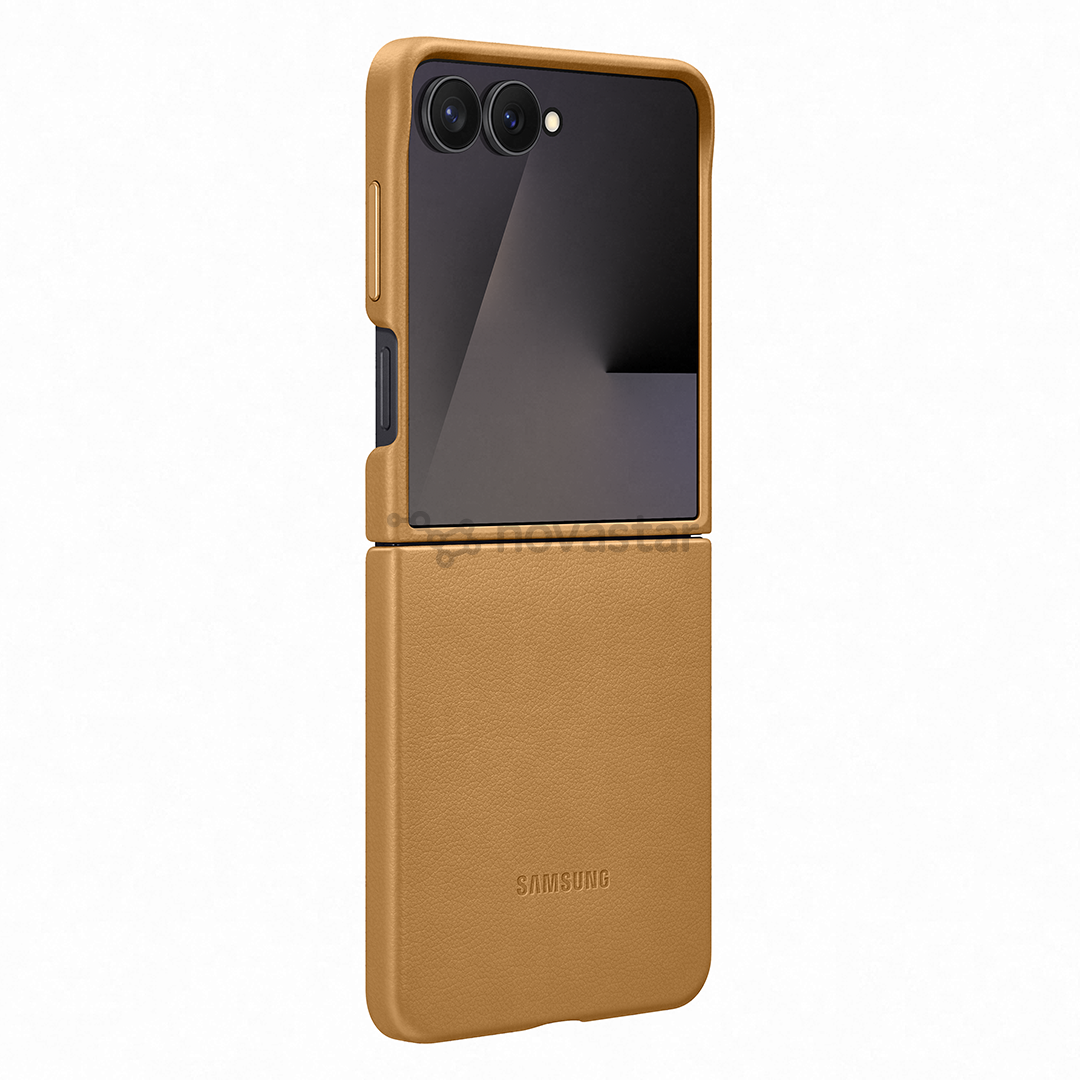 Samsung Kindsuit Case, Galaxy Flip7, šviesiai rudas - Dėklas