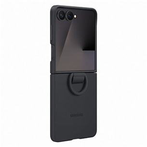 Samsung Silicone case, Galaxy Flip7, juodas - Dėklas